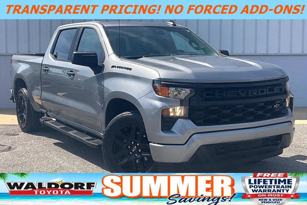 Used 2023 Chevrolet Silverado 1500 Custom 4WD Crew Cab 157 Custom