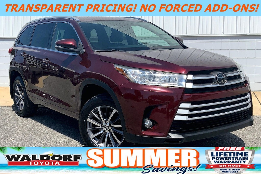 Used 2018 Toyota Highlander XLE XLE V6 AWD