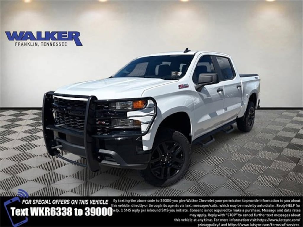 Certified 2021 Chevrolet Silverado 1500 Custom Trail Boss Truck Crew Cab