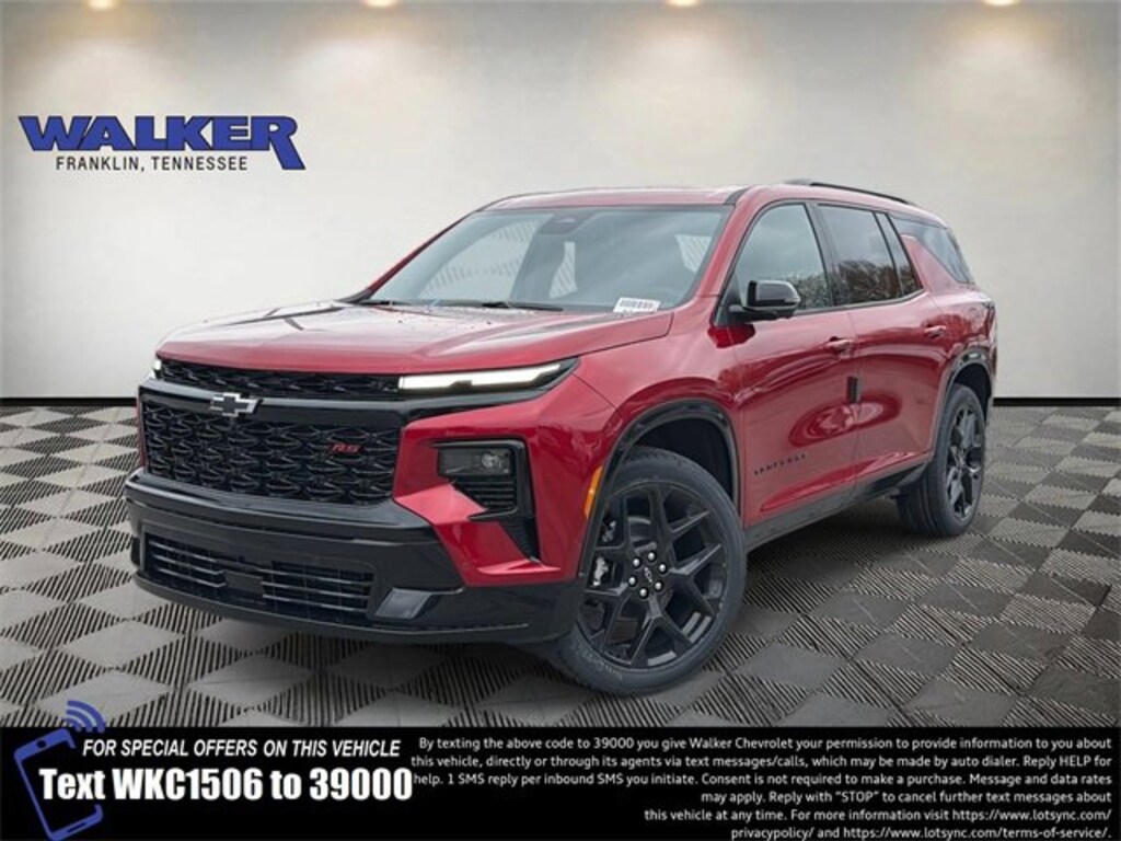 New 2026 Chevrolet Traverse RS SUV