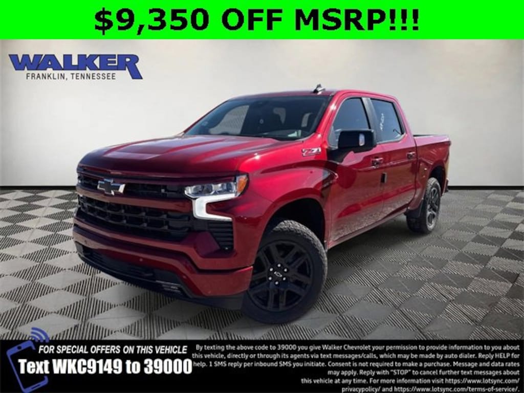 New 2026 Chevrolet Silverado 1500 RST Truck Crew Cab