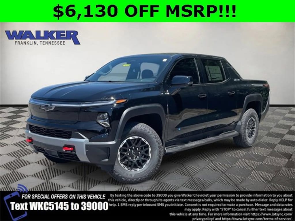 New 2026 Chevrolet Silverado EV Trail Boss - Extended Range Truck Crew Cab