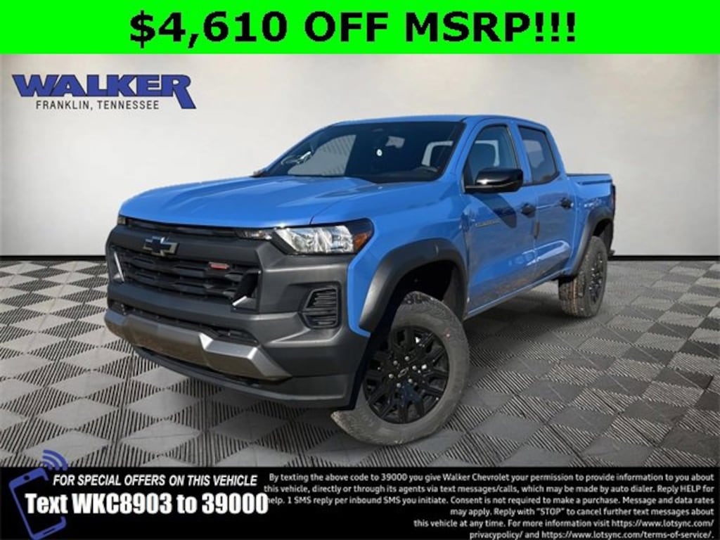 New 2026 Chevrolet Colorado Trail Boss Truck Crew Cab