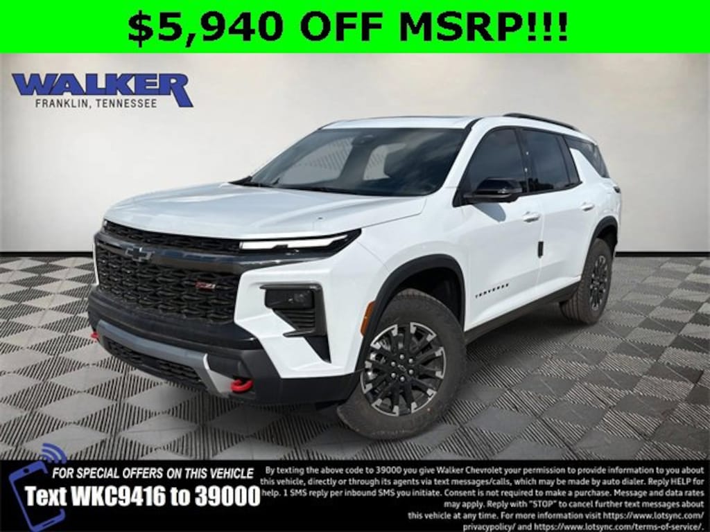 New 2026 Chevrolet Traverse Z71 SUV