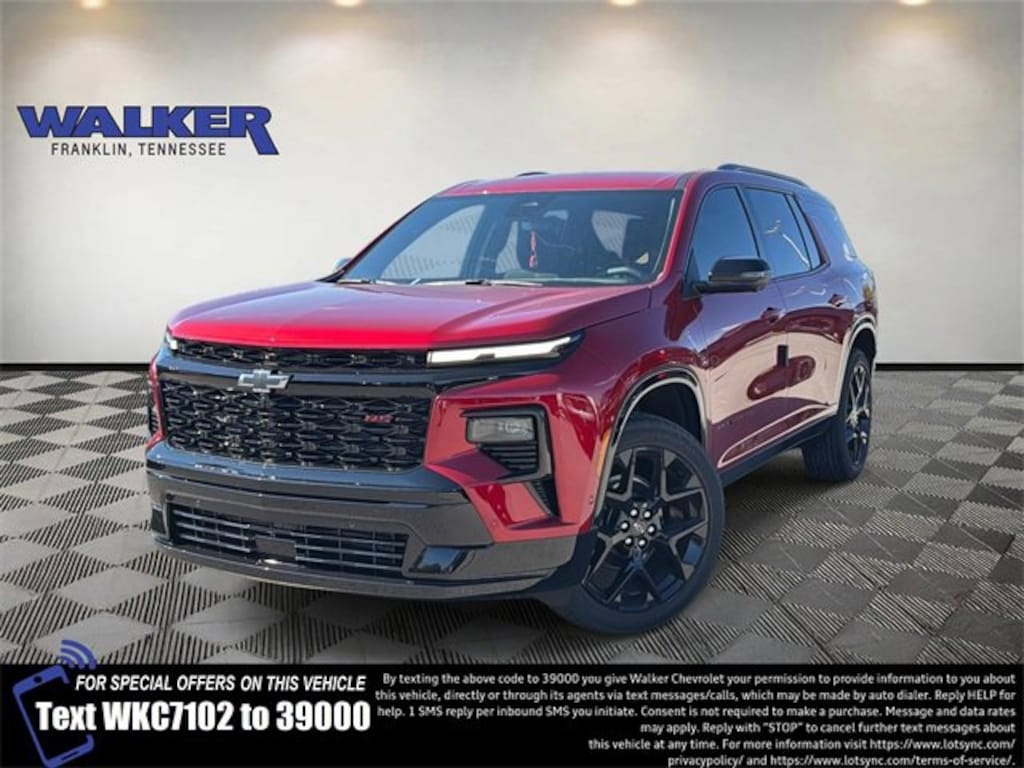 New 2026 Chevrolet Traverse RS SUV