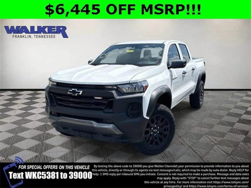 New 2025 Chevrolet Colorado Trail Boss Truck Crew Cab