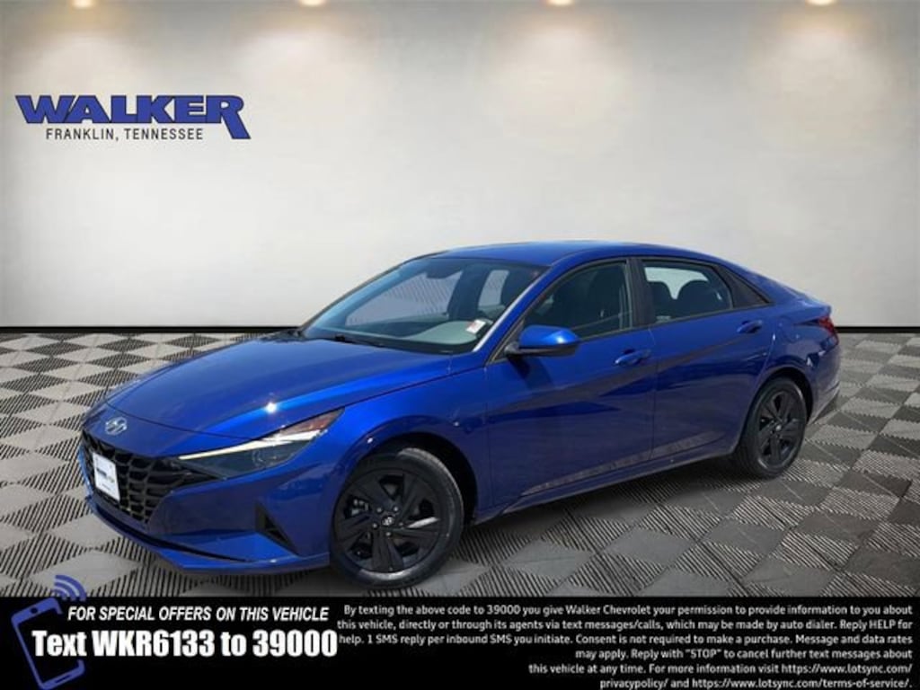 Used 2023 Hyundai Elantra Hybrid Blue