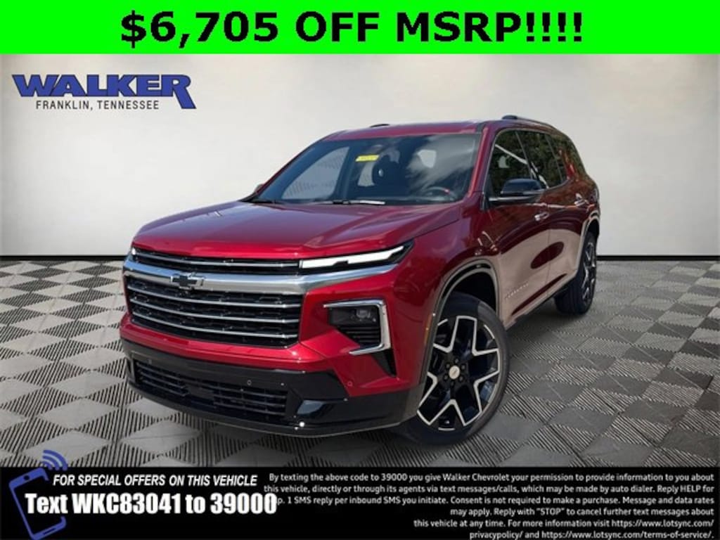 New 2026 Chevrolet Traverse High Country SUV