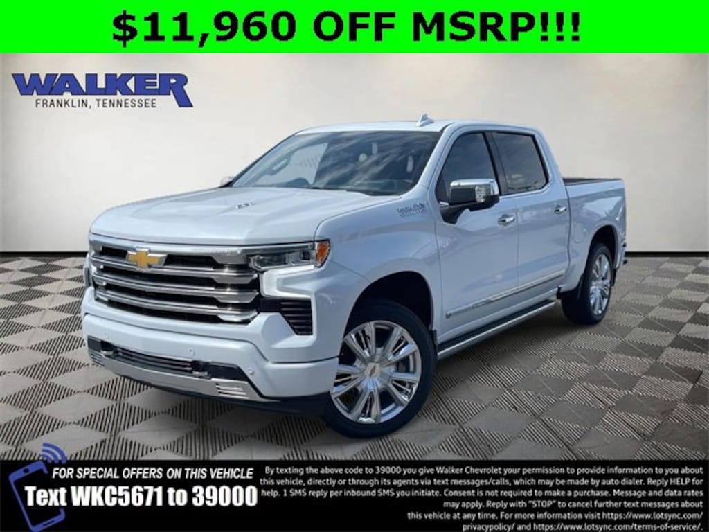 New 2026 Chevrolet Silverado 1500 High Country Truck Crew Cab