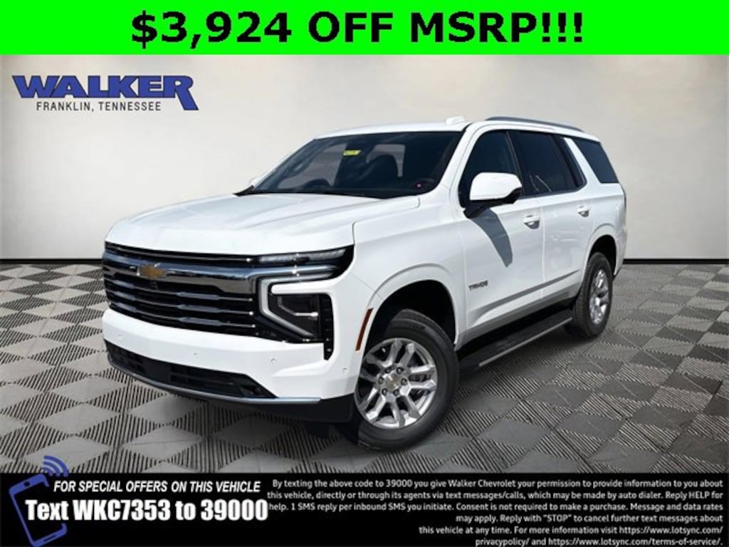 New 2026 Chevrolet Tahoe LT SUV