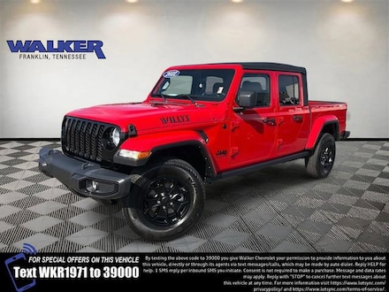 2022 Jeep Gladiator Willys 4x4 Truck Crew Cab