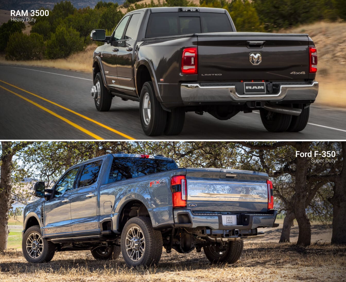 Ram 3500 vs. Ford F-350 Specs