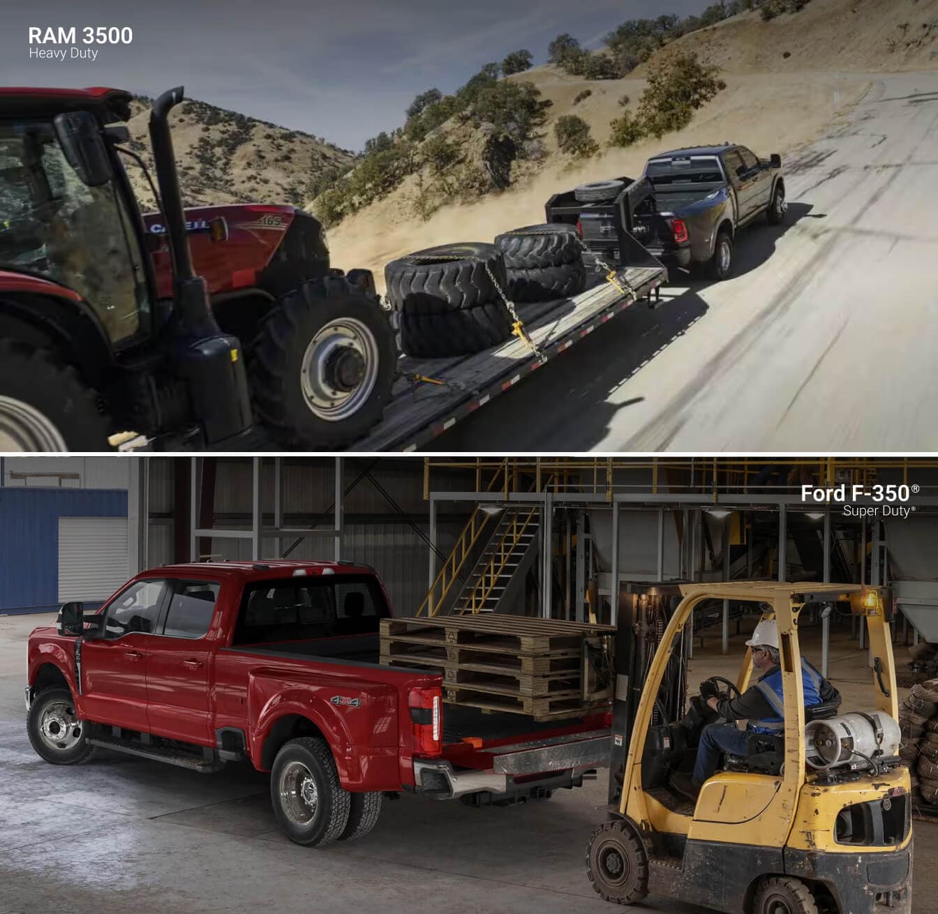 Ram 3500 vs. Ford F-350 Towing