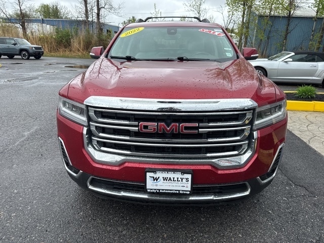 Certified 2022 GMC Acadia SLT with VIN 1GKKNMLS8NZ117363 for sale in Amsterdam, NY