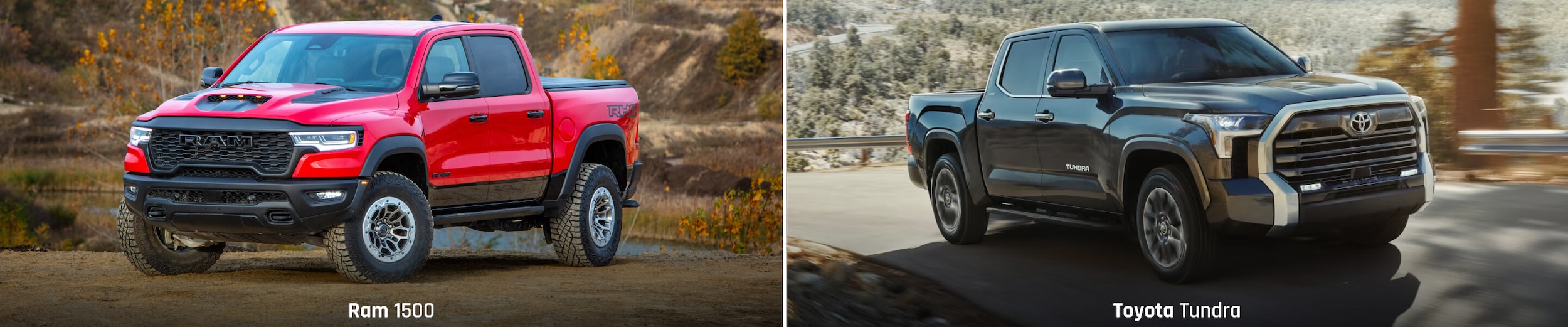 2025 Ram 1500 and 2025 Toyota Tundra