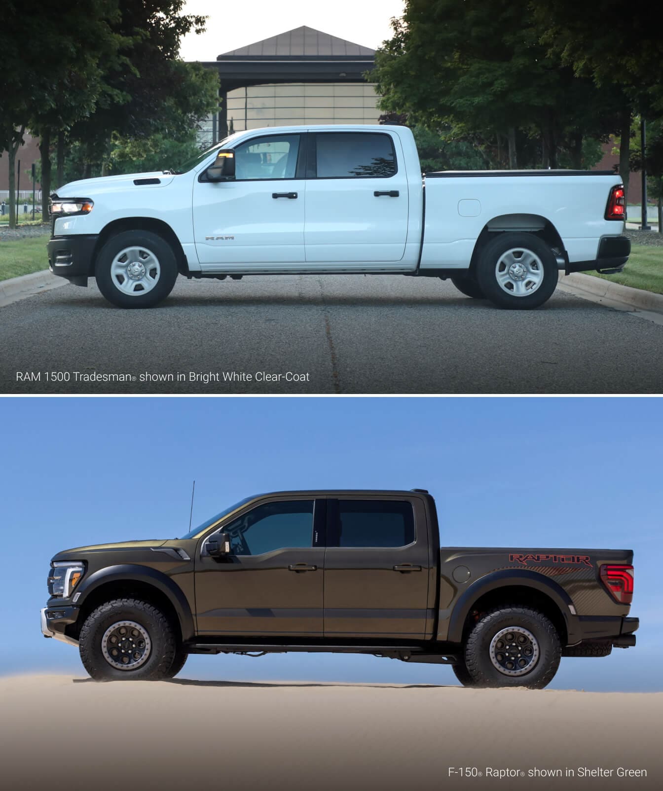 Ram 1500 vs. Ford F-150: Trim Lineup