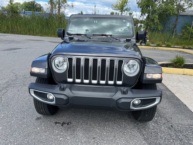 Used 2023 Jeep Wrangler 4-Door Sahara with VIN 1C4HJXEN0PW695035 for sale in Amsterdam, NY