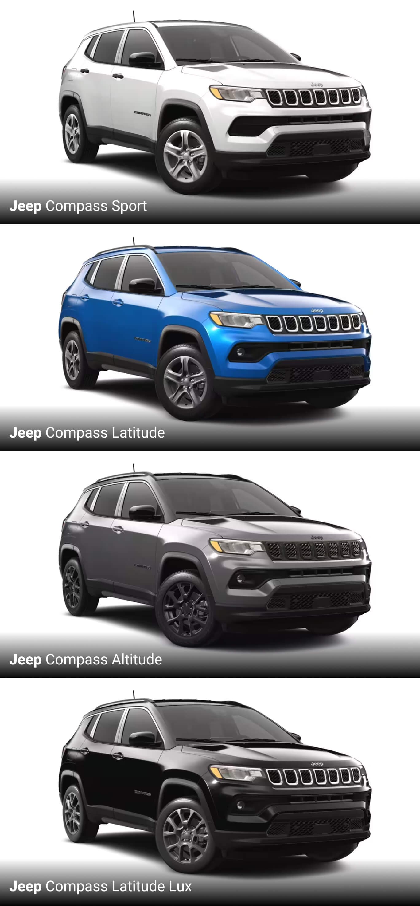 2024 Jeep Compass Trim Levels Overview & Chart Jeep Dealership