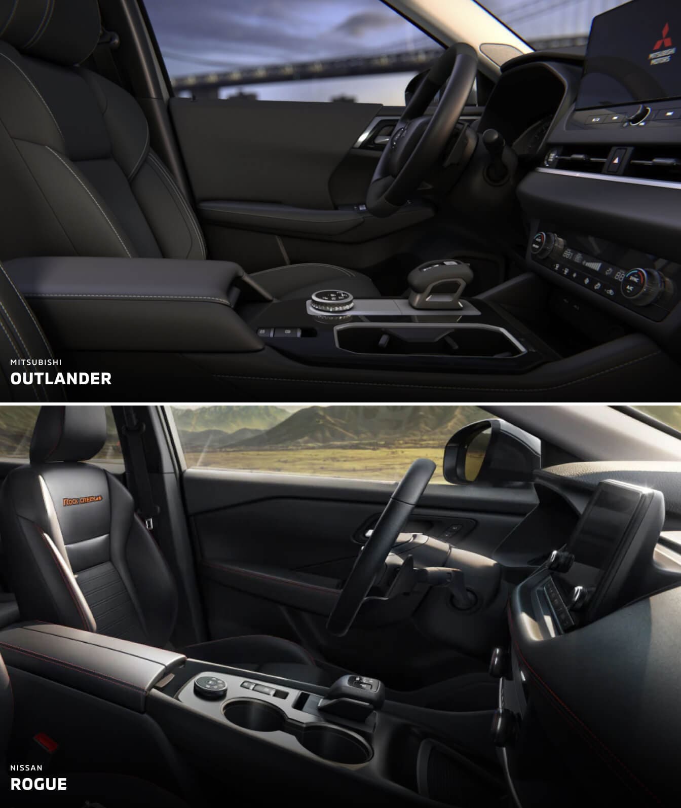 Mitsubishi Outlander vs. Rogue Technology & Safety