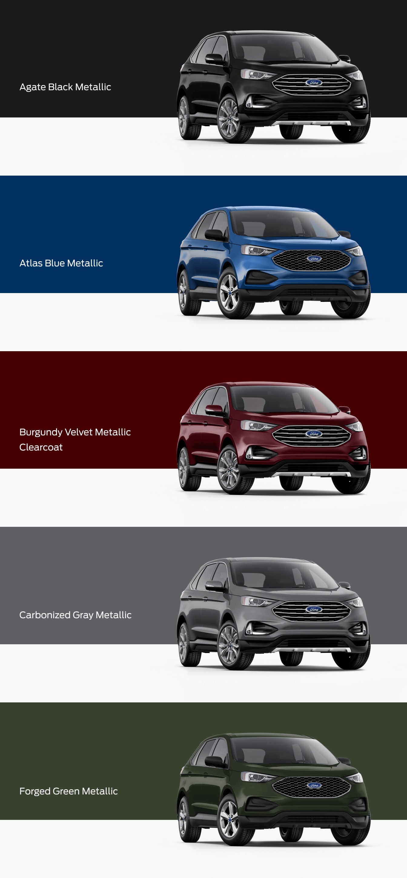 Discover 2024 Ford Edge Exterior & Interior Color Options