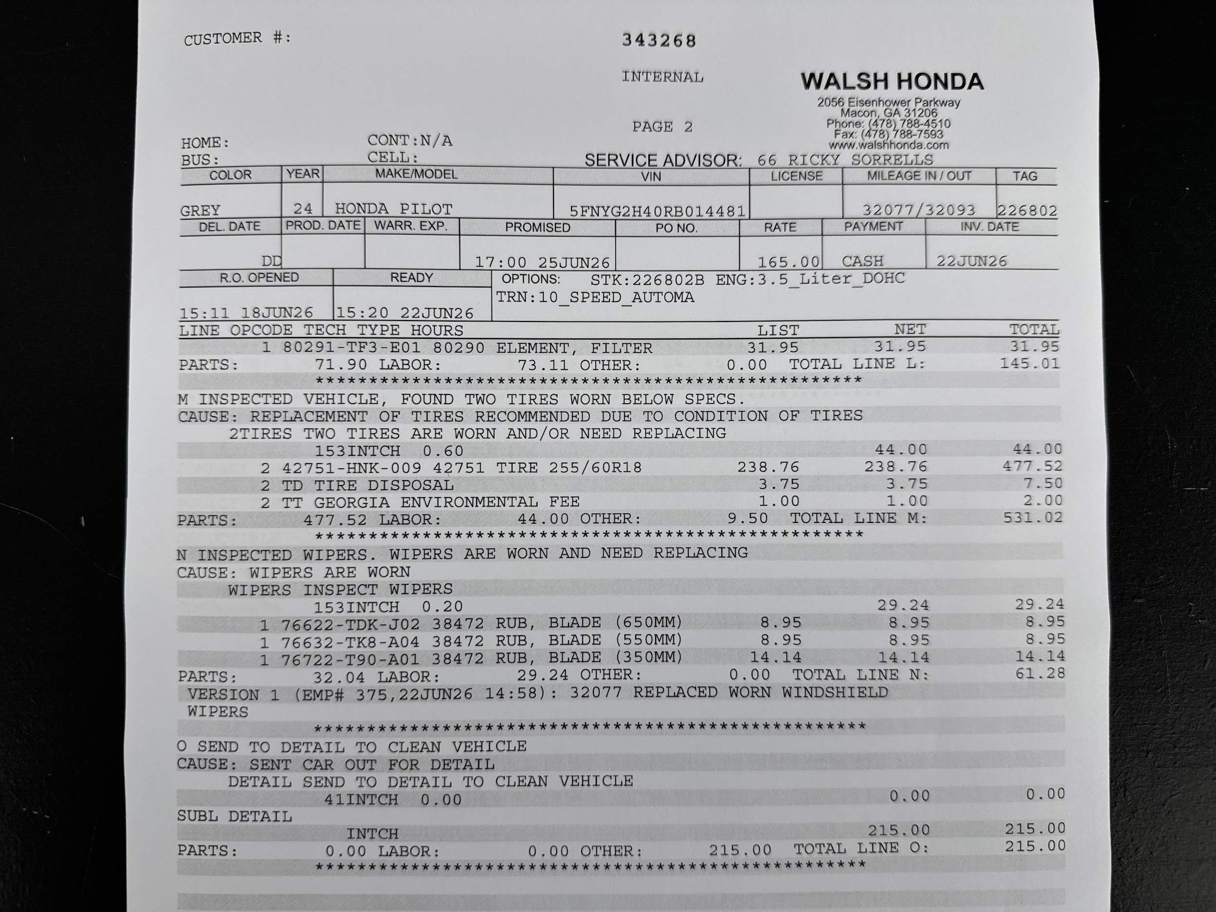 2024 Honda Pilot EX-L - Photo 29