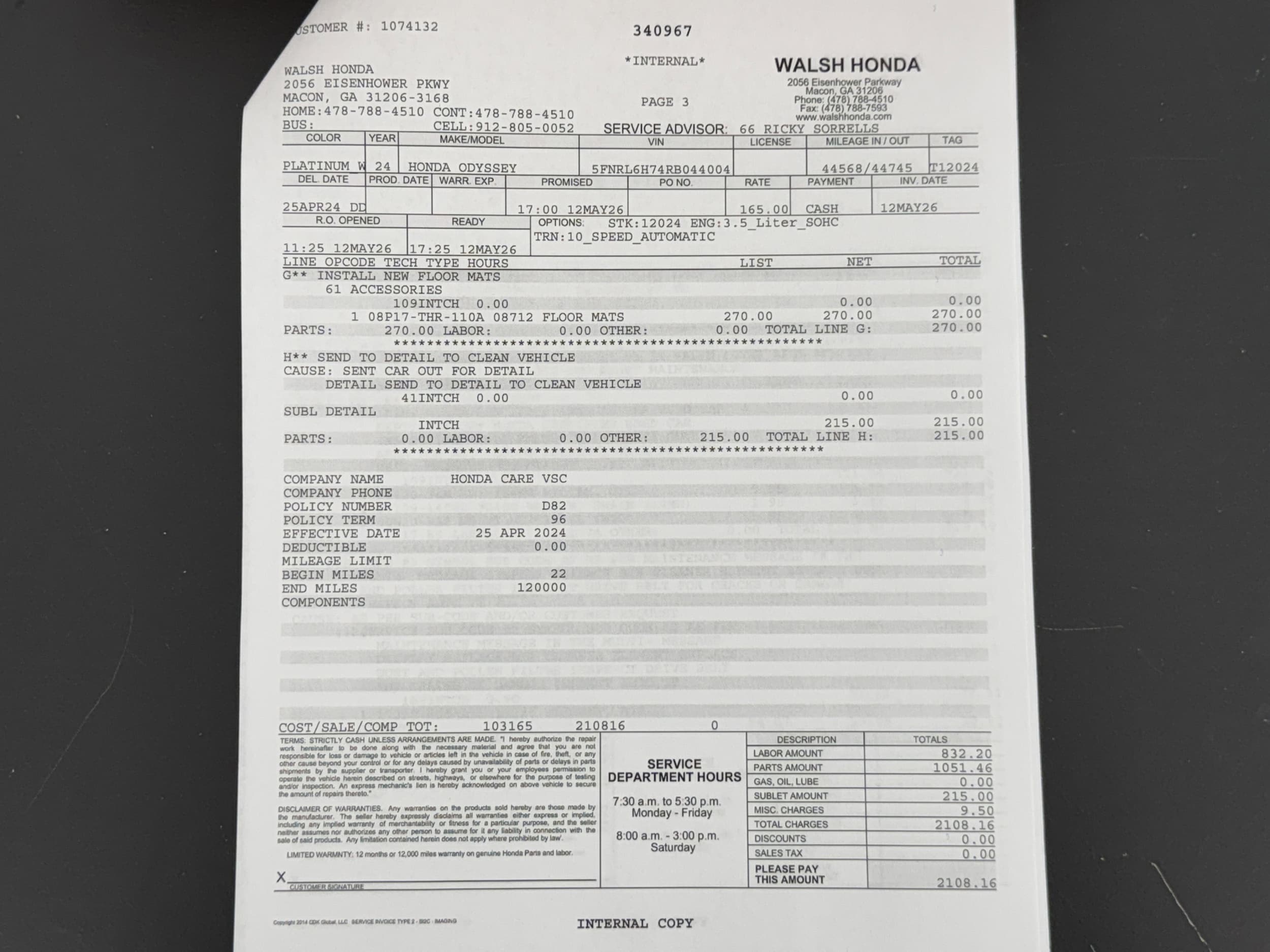 2024 Honda Odyssey SPORT - Photo 34