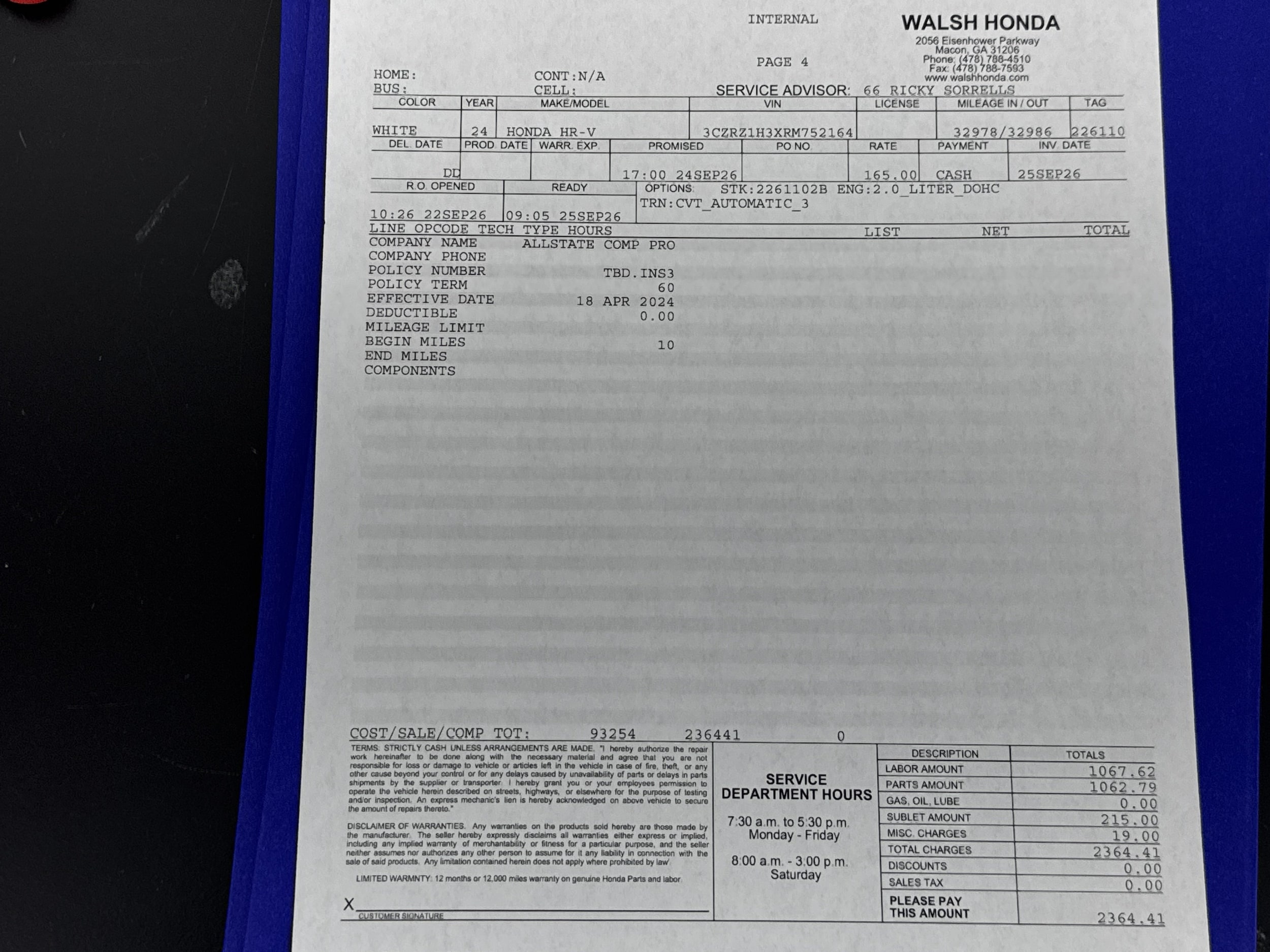2024 Honda HR-V LX - Photo 26