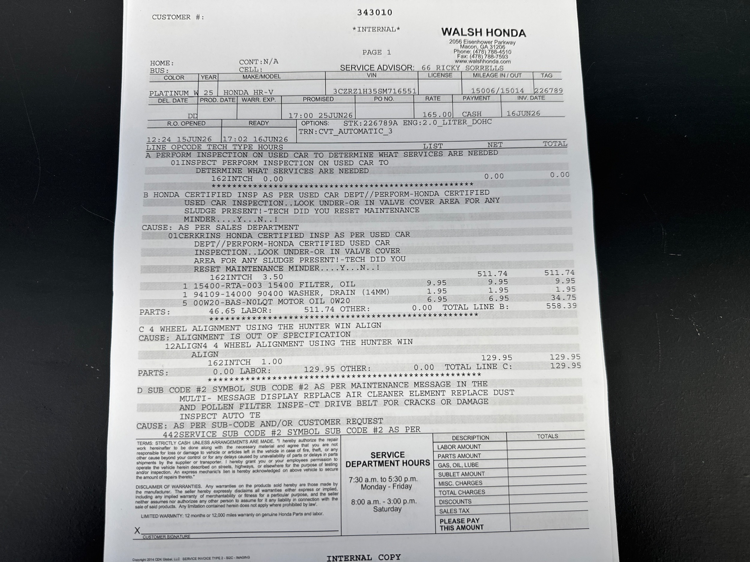 2025 Honda HR-V LX - Photo 25