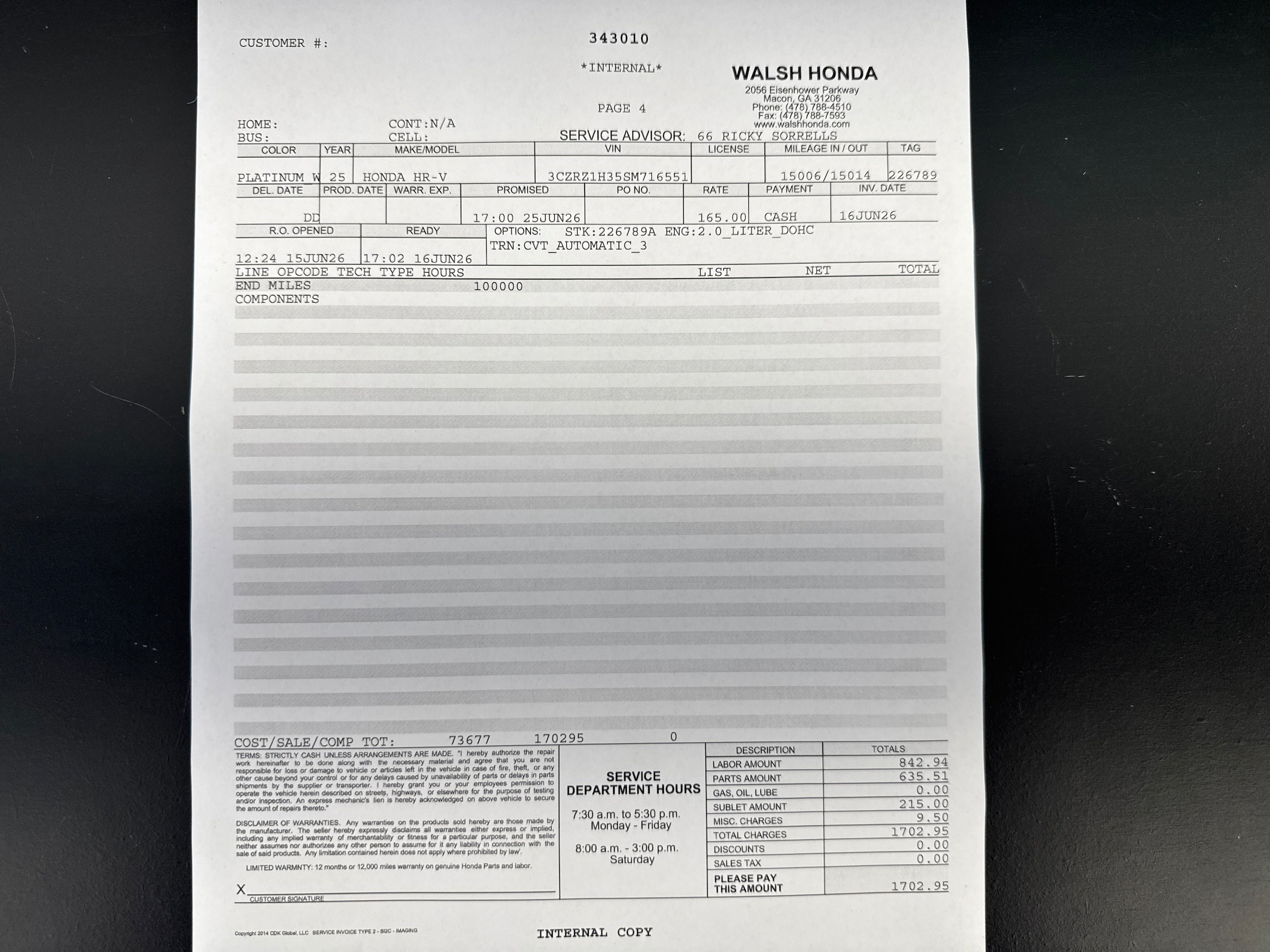 2025 Honda HR-V LX - Photo 28
