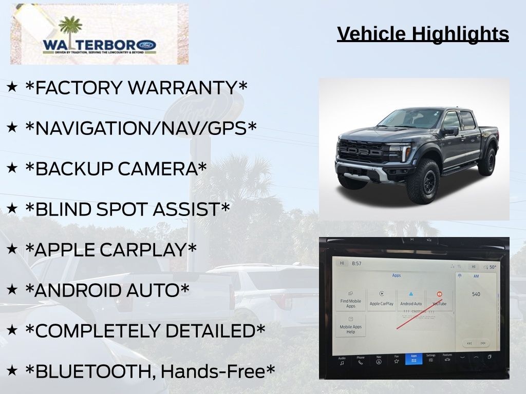 New 2025 Ford F-150 Raptor Truck