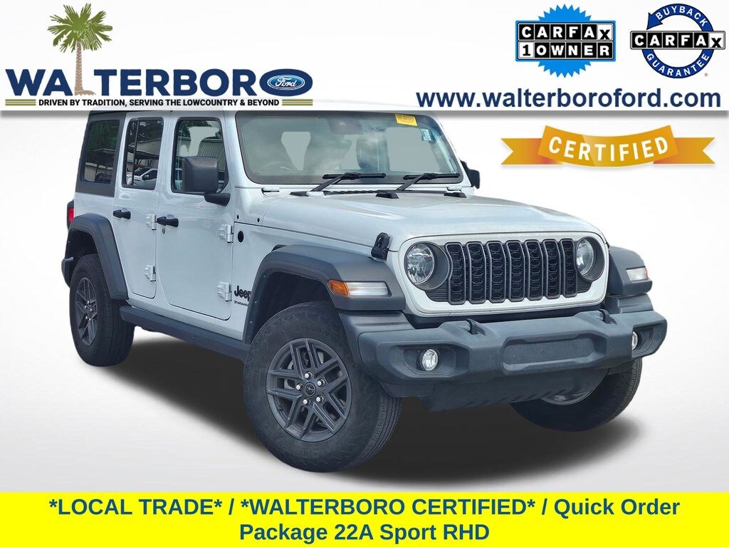Used 2024 Jeep Wrangler Sport RHD SUV