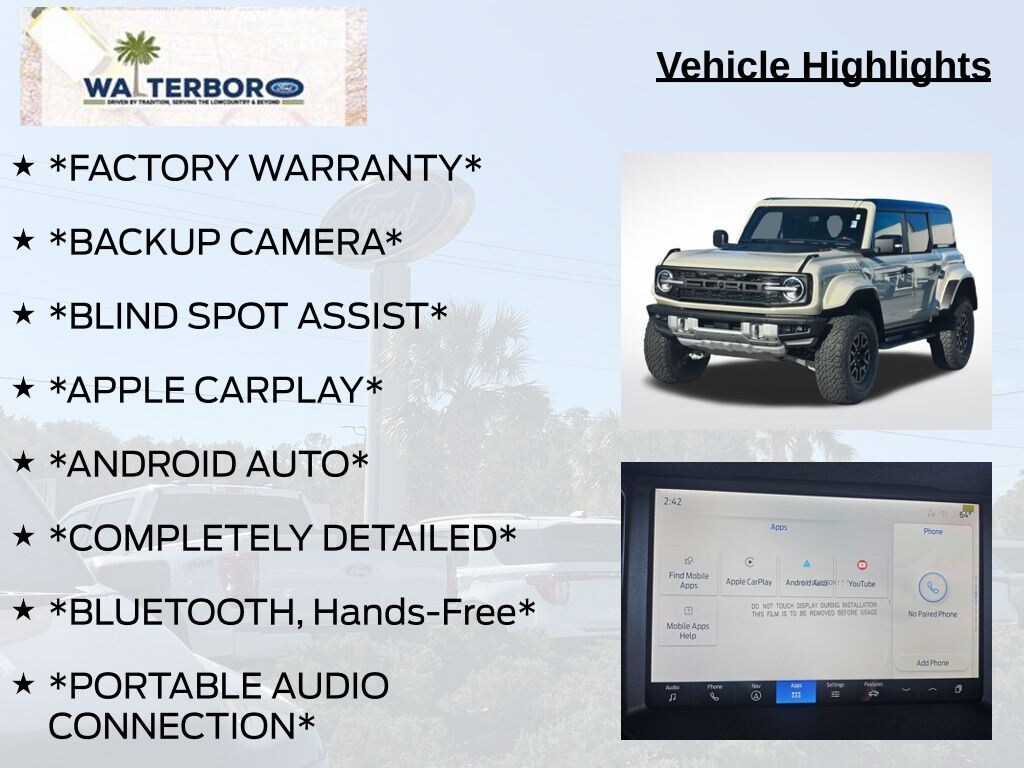 New 2025 Ford Bronco Raptor SUV