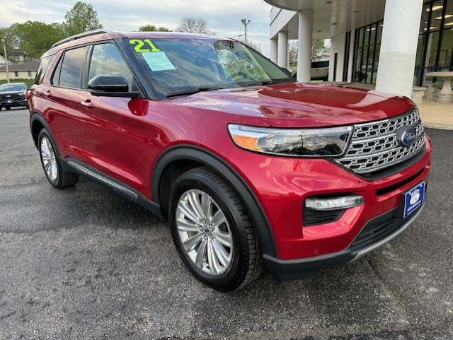 Used 2021 Ford Explorer Limited with VIN 1FMSK8FH9MGA82611 for sale in Kansas City