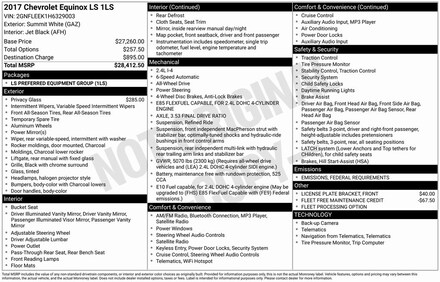 2017 Chevrolet Equinox LS SUV