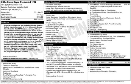 2014 Buick Regal Turbo/e-Assist Premium I Sedan