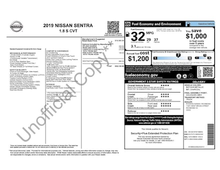 2019 Nissan Sentra S Sedan