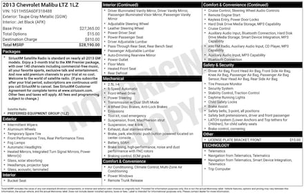 2013 Chevrolet Malibu 1LZ Sedan