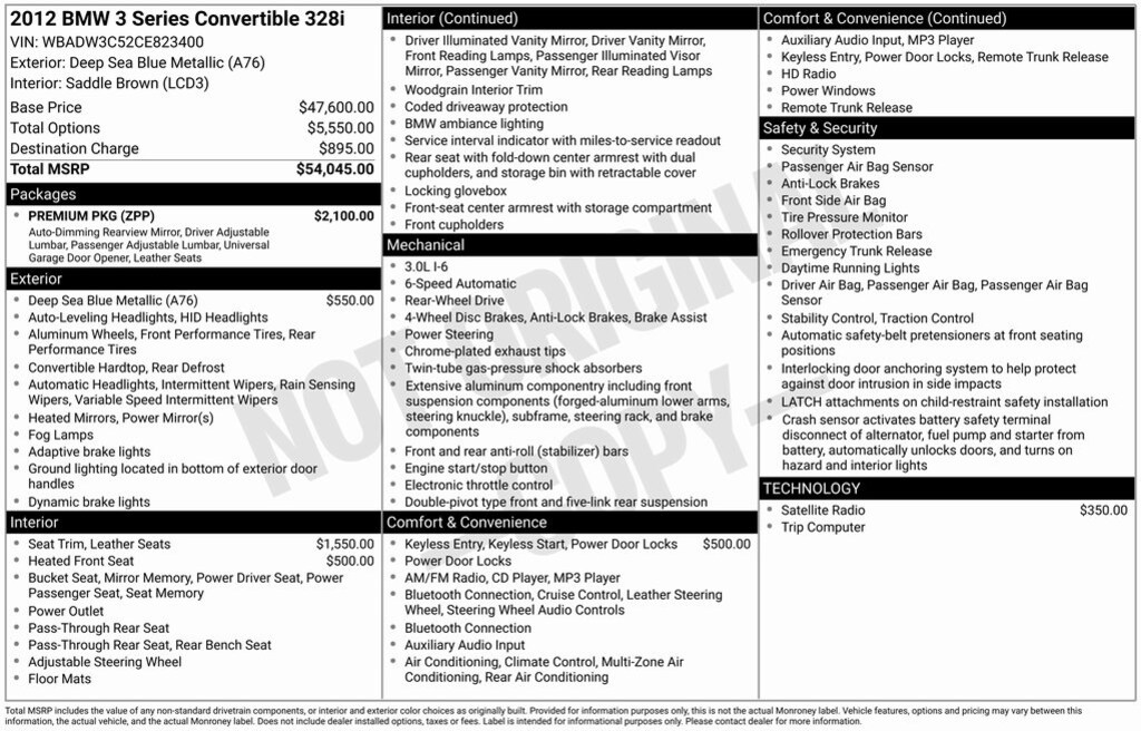 Used 2012 BMW 328i Convertible