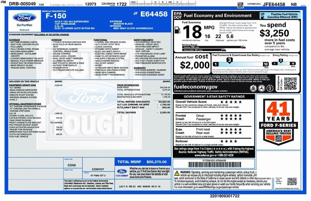 Certified 2018 Ford F-150 XLT Truck