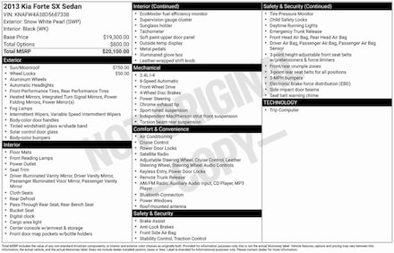 2013 Kia Forte SX Sedan