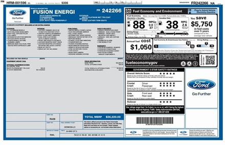 2015 Ford Fusion Energi SE Luxury Sedan