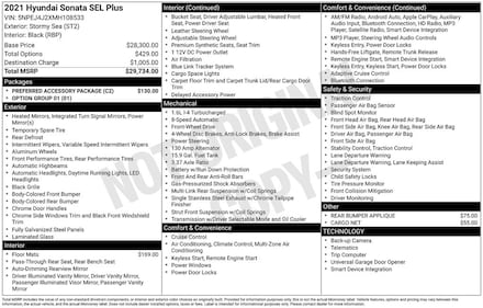2021 Hyundai Sonata SEL Plus Sedan