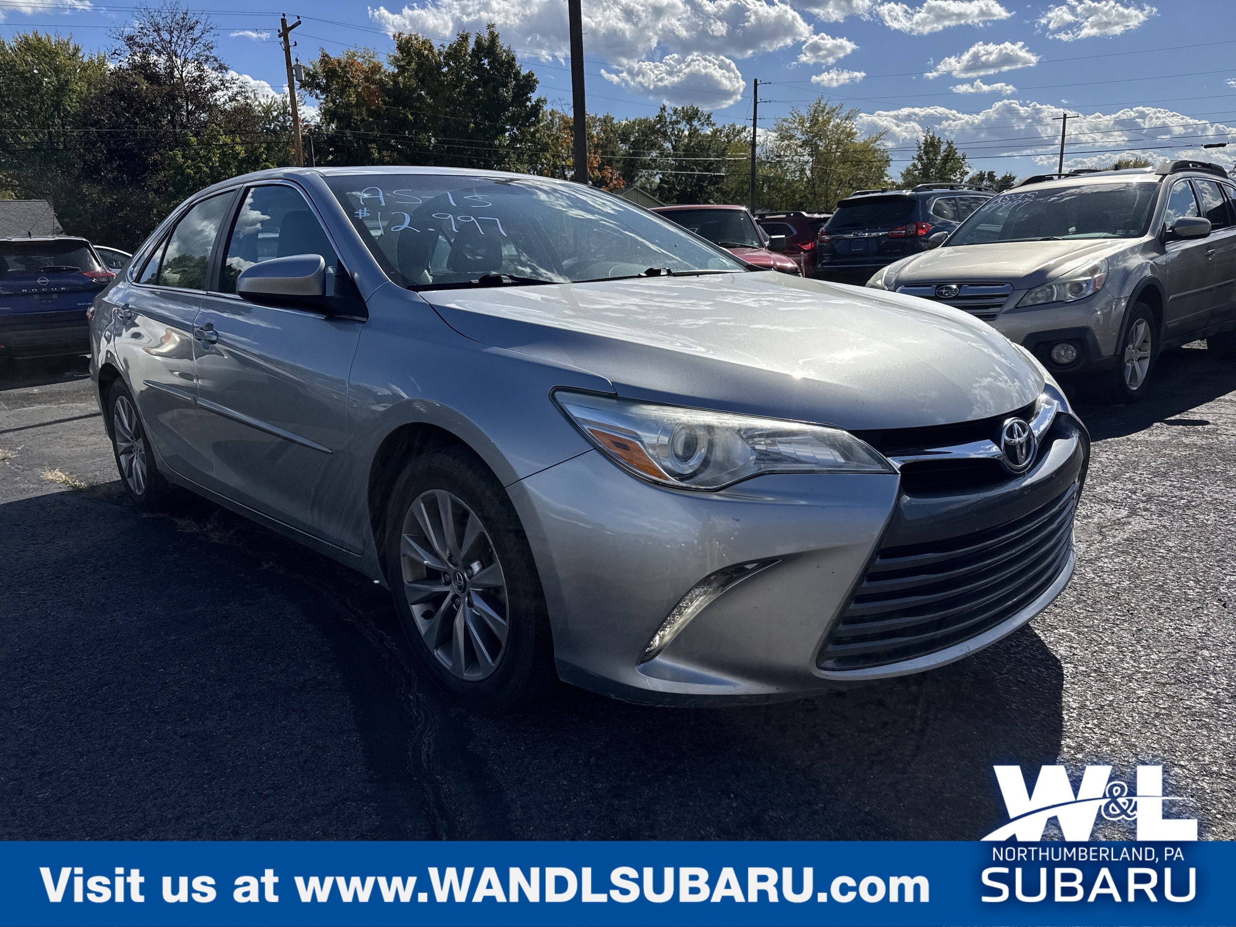 Used 2015 Toyota Camry XLE with VIN 4T1BF1FK7FU963206 for sale in Northumberland, PA