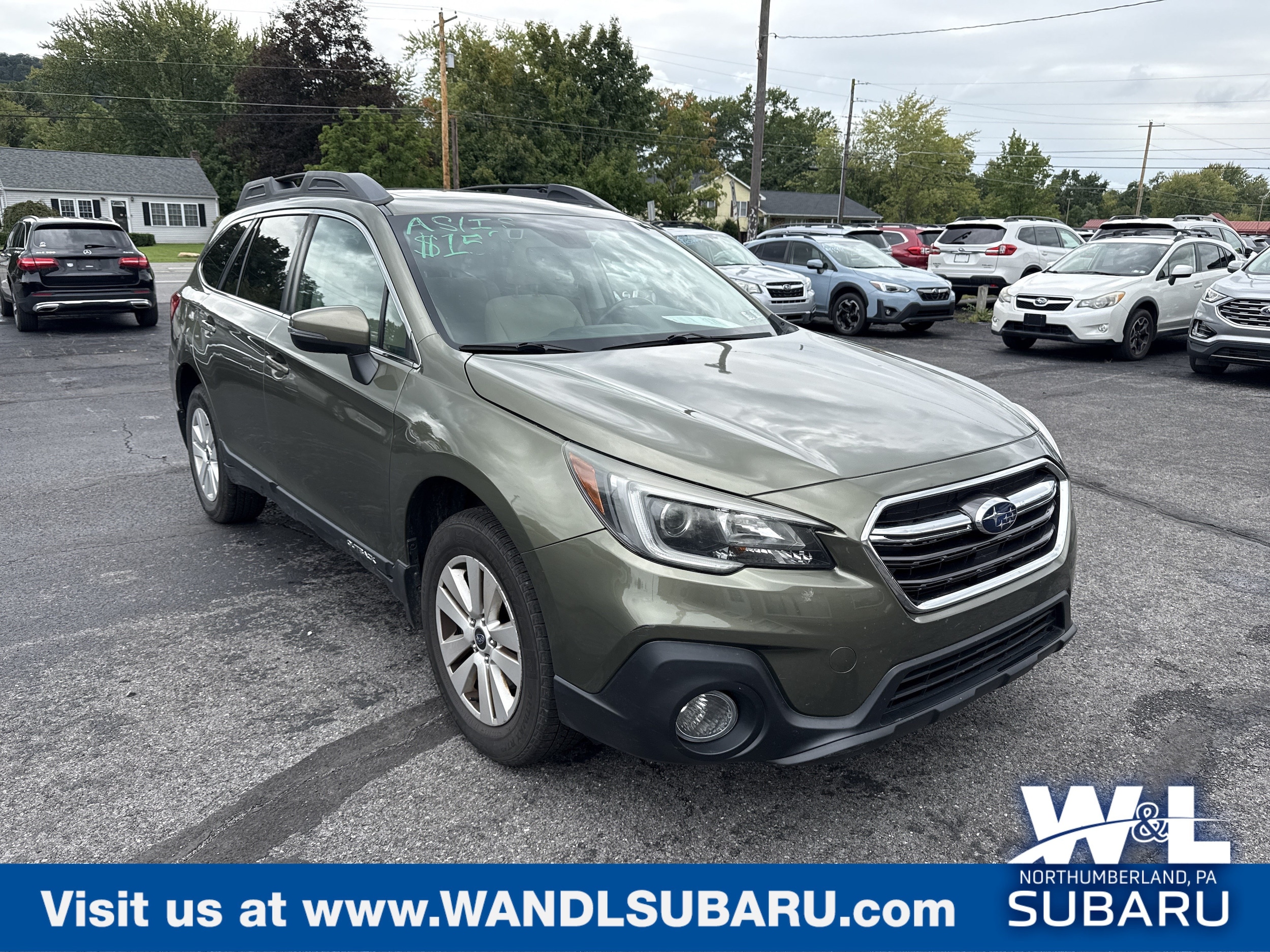 Used 2019 Subaru Outback Premium with VIN 4S4BSAHC6K3216570 for sale in Northumberland, PA