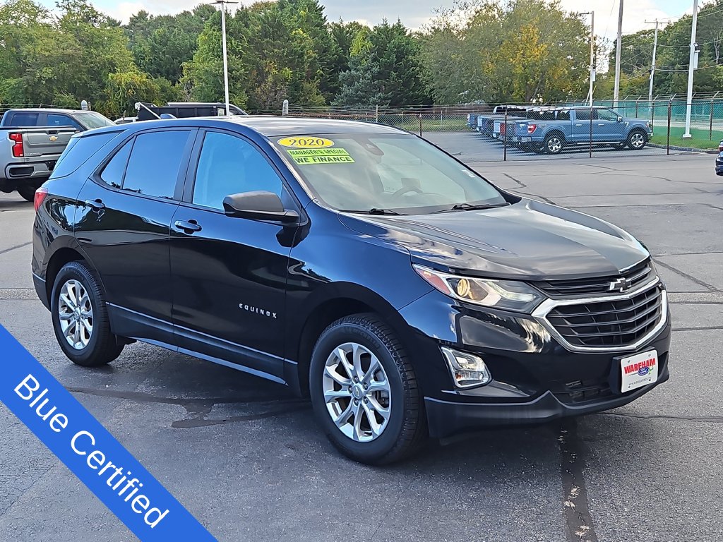 Certified 2020 Chevrolet Equinox LS with VIN 2GNAXSEV7L6192360 for sale in Wareham, MA