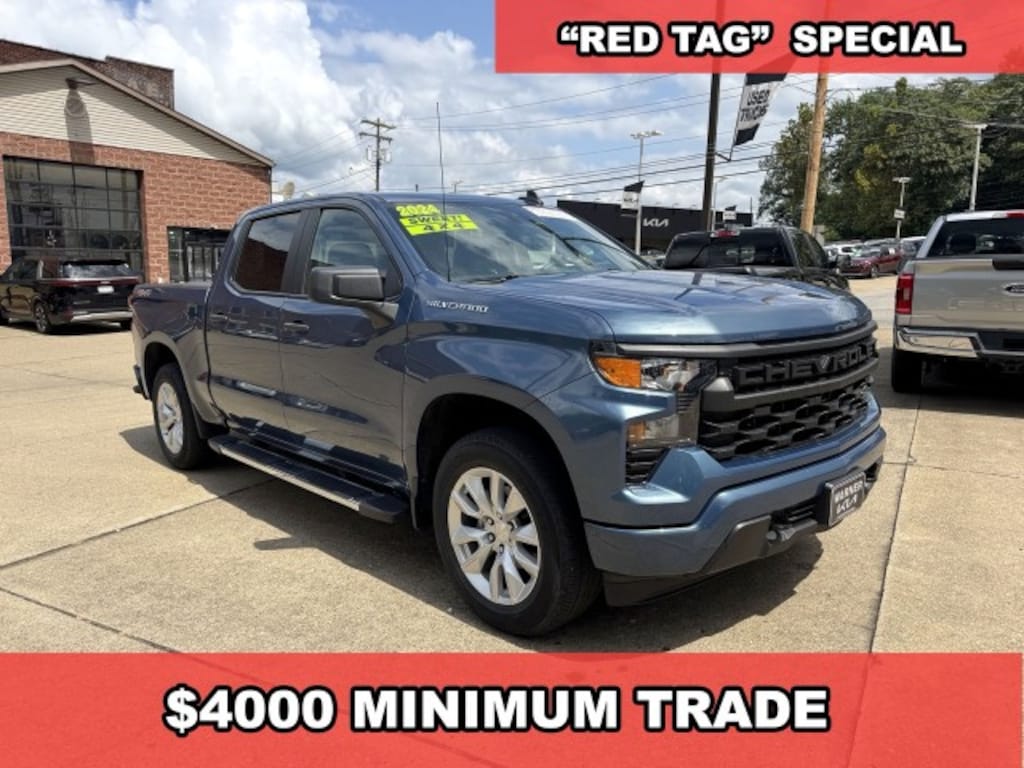 Used 2024 Chevrolet Silverado 1500 Custom Truck Crew Cab