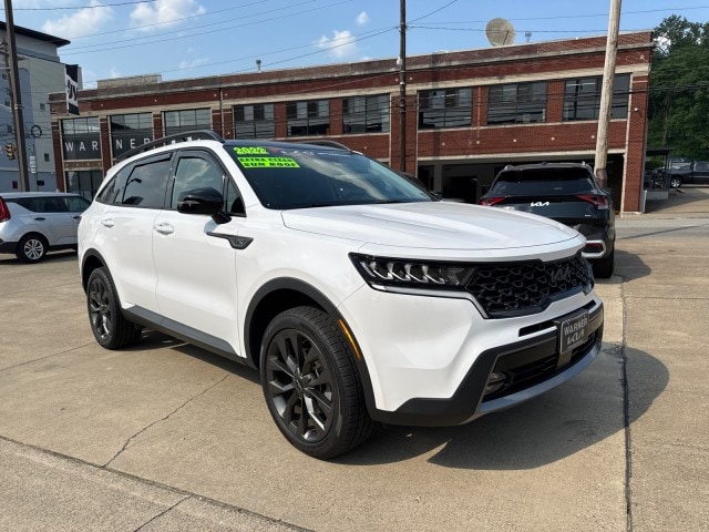 Certified 2022 Kia Sorento X-Line EX with VIN 5XYRHDLF6NG111094 for sale in Parkersburg, WV