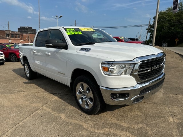 Used 2021 RAM Ram 1500 Pickup Big Horn/Lone Star with VIN 1C6SRFFT0MN656296 for sale in Parkersburg, WV