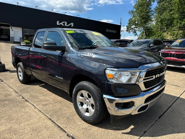 Used 2021 RAM Ram 1500 Pickup Big Horn/Lone Star with VIN 1C6SRFBT4MN781548 for sale in Parkersburg, WV