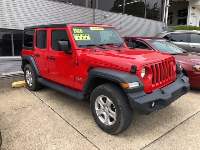 Used 2020 Jeep Wrangler Unlimited Sport S with VIN 1C4HJXDN5LW269028 for sale in Parkersburg, WV